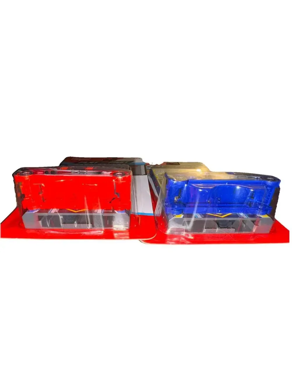 Luki Labs Original FLAT2FAST Card Racers Lot of 2 Blue #62 & Red #72 Brand New
